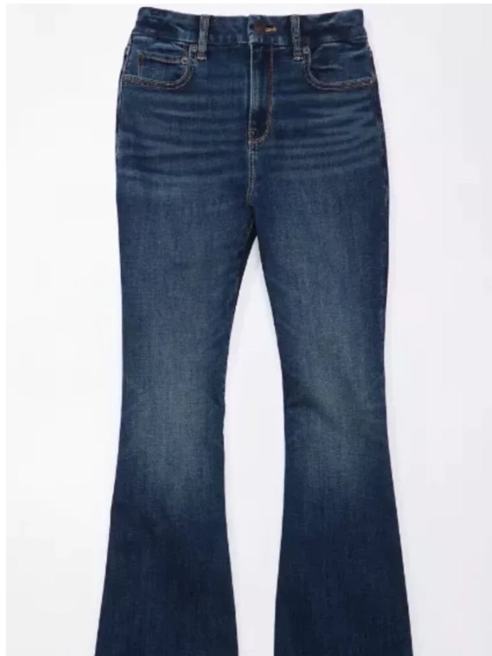 AE Curvy Long Super High Waist Flare Jeans